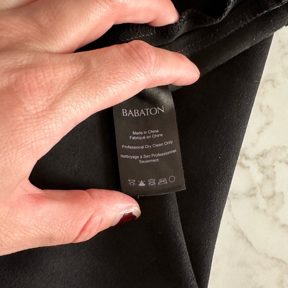 Babaton Black Suede Skirt - Picture 5 of 8